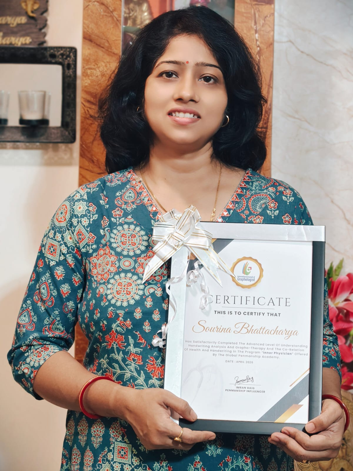 Sourina - Certified Handwriting Analyst